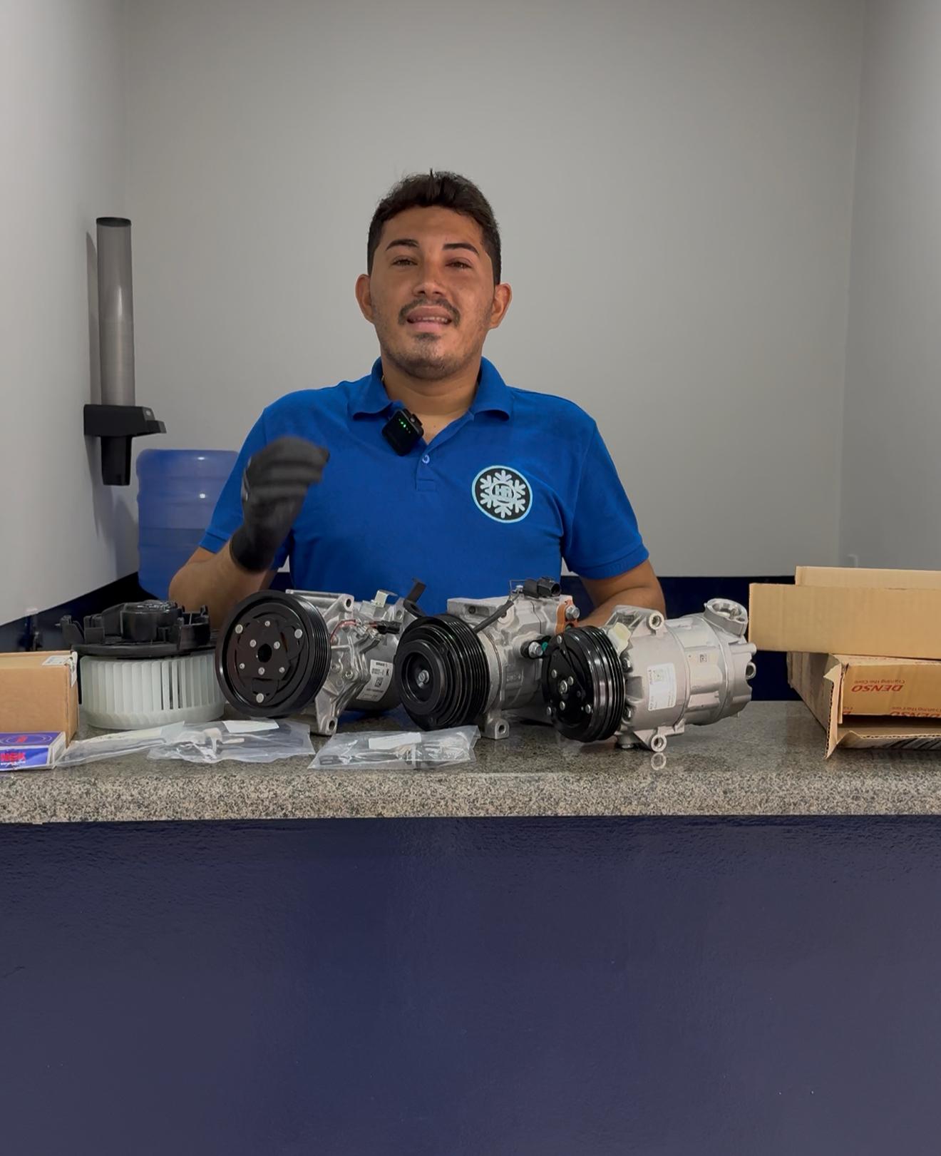 Oficina organizada HR Refrigeração Automotivo